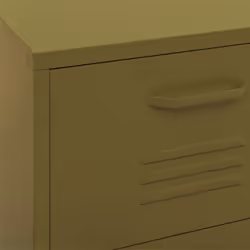 vidaXL Storage Cabinet Olive Green Steel Furniture Sideboard Side Cabinet