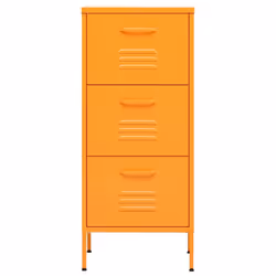 vidaXL Storage Cabinet Mustard Yellow Steel Furniture Sideboard Side Cabinet