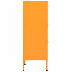 vidaXL Storage Cabinet Mustard Yellow Steel Furniture Sideboard Side Cabinet - Additional view 4