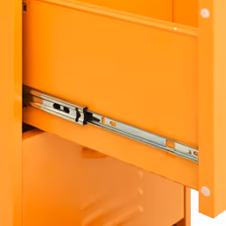 vidaXL Storage Cabinet Mustard Yellow Steel Furniture Sideboard Side Cabinet - Additional view 8