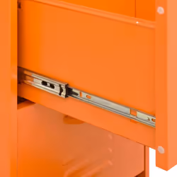 vidaXL Storage Cabinet Orange Steel Home Furniture Sideboard Side Cabinet - Additional view 8