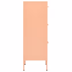 vidaXL Storage Cabinet Pink Steel Home Decor Furniture Sideboard Side Cabinet - Additional view 4