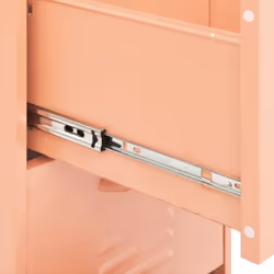 vidaXL Storage Cabinet Pink Steel Home Decor Furniture Sideboard Side Cabinet - Additional view 8