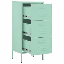 vidaXL Storage Cabinet Mint Steel Home Decor Furniture Sideboard Side Cabinet - Additional view 5