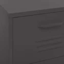 vidaXL Storage Cabinet Anthracite Steel Home Furniture Sideboard Side Cabinet