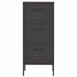vidaXL Storage Cabinet Anthracite Steel Home Furniture Sideboard Side Cabinet