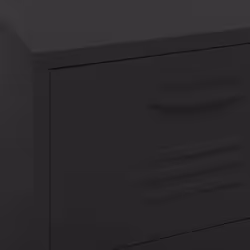 vidaXL Storage Cabinet Black Steel Indoor Furniture Sideboard Side Cabinet