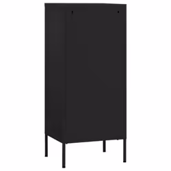 vidaXL Storage Cabinet Black Steel Indoor Furniture Sideboard Side Cabinet - Additional view 5