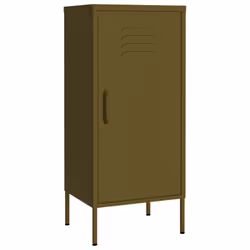 vidaXL Storage Cabinet Steel Sideboard Bookcase Book Cabinet Multi Colours - olive green