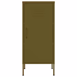 vidaXL Storage Cabinet Steel Sideboard Bookcase Book Cabinet Multi Colours - olive green