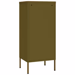 vidaXL Storage Cabinet Steel Sideboard Bookcase Book Cabinet Multi Colours - olive green - Additional view 4