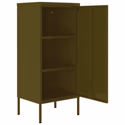 vidaXL Storage Cabinet Steel Sideboard Bookcase Book Cabinet Multi Colours - olive green - Additional view 5