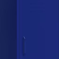 vidaXL Storage Cabinet Navy Blue Steel Home Cupboard Bookcase Book Cabinet - Additional view 2
