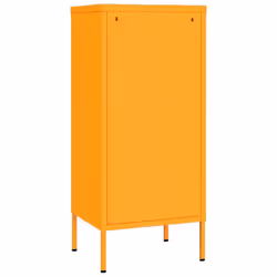 vidaXL Storage Cabinet Mustard Yellow Steel Cupboard Bookcase Book Cabinet - Additional view 5