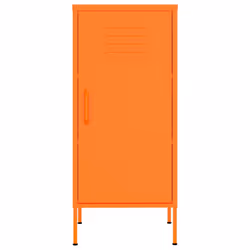 vidaXL Storage Cabinet Orange Steel Sideboard Cupboard Bookcase Book Cabinet