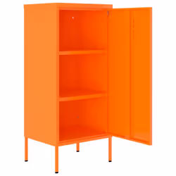 vidaXL Storage Cabinet Orange Steel Sideboard Cupboard Bookcase Book Cabinet - Additional view 6