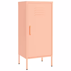 vidaXL Storage Cabinet Pink Steel Sideboard Cupboard Bookcase Book Cabinet