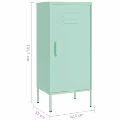 vidaXL Storage Cabinet Steel Sideboard Bookcase Book Cabinet Multi Colours - mint - Additional view 7