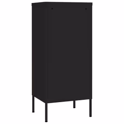 vidaXL Storage Cabinet Black Steel Sideboard Cupboard Bookcase Book Cabinet - Additional view 4