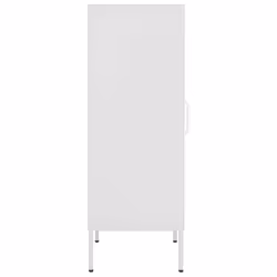 vidaXL Storage Cabinet White Steel Sideboard Cupboard Bookcase Book Cabinet - Additional view 4