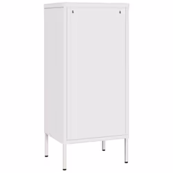 vidaXL Storage Cabinet White Steel Sideboard Cupboard Bookcase Book Cabinet - Additional view 5