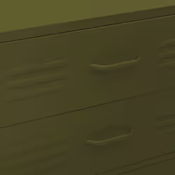 vidaXL Chest of Drawers Olive Green Steel Home Storage Side Cabinet Sideboard - Additional view 8