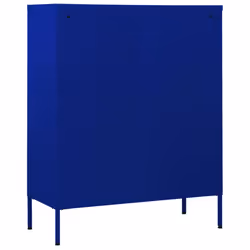 vidaXL Chest of Drawers Navy Blue Steel Home Storage Side Cabinet Sideboard - Additional view 4