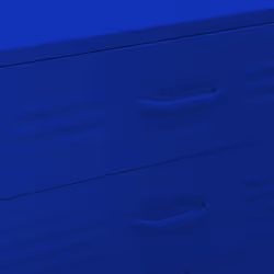 vidaXL Chest of Drawers Navy Blue Steel Home Storage Side Cabinet Sideboard - Additional view 7