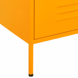 vidaXL Chest of Drawers Mustard Yellow Steel Storage Side Cabinet Sideboard - Additional view 7