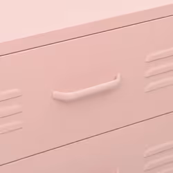 vidaXL Chest of Drawers Pink Steel Living Room Sideboard Side Storage Cabinet - Additional view 7