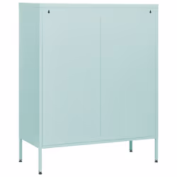 vidaXL Chest of Drawers Mint Steel Living Room Sideboard Side Storage Cabinet - Additional view 4