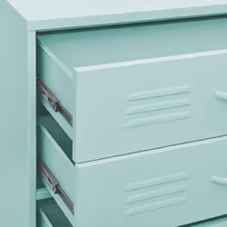 vidaXL Chest of Drawers Mint Steel Living Room Sideboard Side Storage Cabinet - Additional view 7