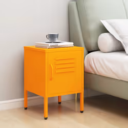 VidaXL 336209 nightstand/bedside table Yellow