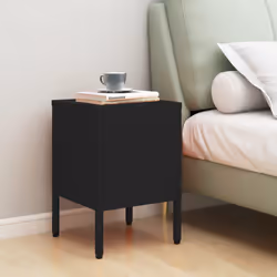 VidaXL 336214 nightstand/bedside table Black