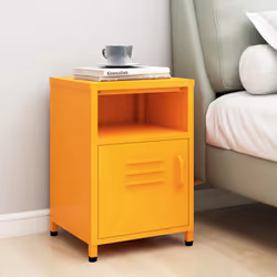 VidaXL 336218 nightstand/bedside table Yellow