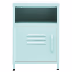 vidaXL Nightstand Mint Steel Home Bedroom Bedside Bed Side Storage Cabinet - Additional view 2