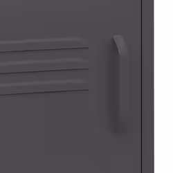 vidaXL 1/2x Nightstand Steel Bedside Bed Side Storage Cabinet Multi Colours - anthracite, 1 - Additional view 7