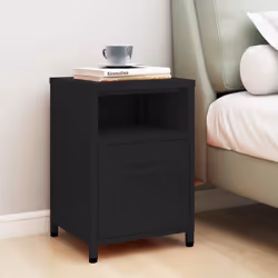VidaXL 336223 nightstand/bedside table Black
