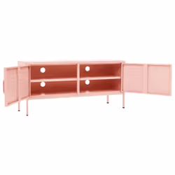 vidaXL TV Cabinet Pink Steel TV Stands Unit Stereo Hifi Cabinet Media Unit - Additional view 7