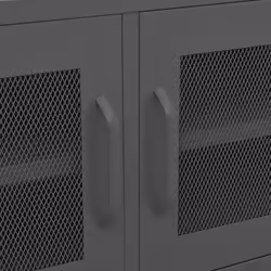 vidaXL TV Cabinet Anthracite Steel Stereo Hifi Cabinet Media Unit TV Stands