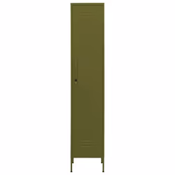 vidaXL Locker Cabinet Olive Green Steel Storage Office Home Cabinet Organiser - Additional view 2
