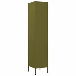 vidaXL Locker Cabinet Olive Green Steel Storage Office Home Cabinet Organiser - Additional view 4