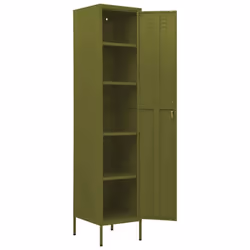 vidaXL Locker Cabinet Olive Green Steel Storage Office Home Cabinet Organiser - Additional view 5
