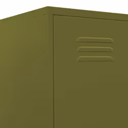 vidaXL Locker Cabinet Olive Green Steel Storage Office Home Cabinet Organiser - Additional view 7