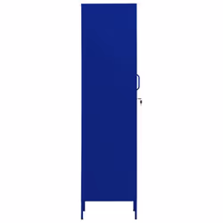 vidaXL Locker Cabinet Navy Blue Steel Storage Office Home Cabinet Organiser