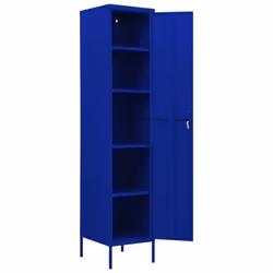 vidaXL Locker Cabinet Navy Blue Steel Storage Office Home Cabinet Organiser - Additional view 5