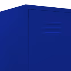 vidaXL Locker Cabinet Navy Blue Steel Storage Office Home Cabinet Organiser - Additional view 6