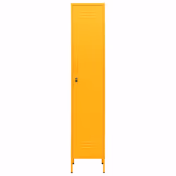 vidaXL Locker Cabinet Mustard Yellow Steel Storage Office Home Cabinet Organiser