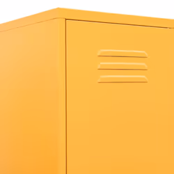 vidaXL Locker Cabinet Mustard Yellow Steel Storage Office Home Cabinet Organiser - Additional view 6