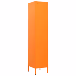vidaXL Locker Cabinet Orange Steel Storage Office Furniture Cabinet Organiser - Additional view 4